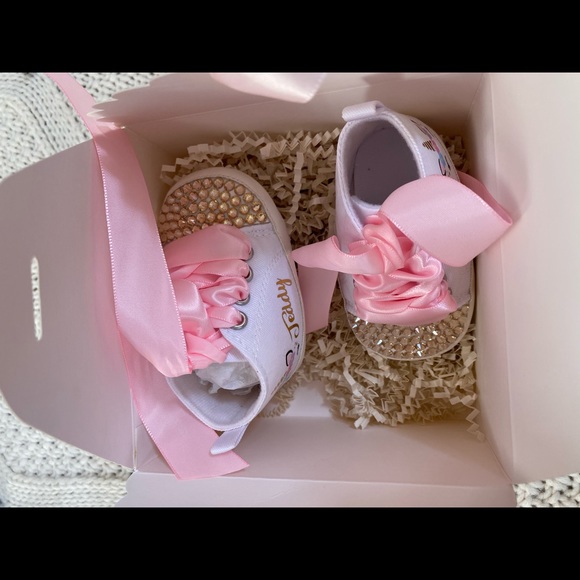 Customized baby sneaks “Teddy” NEVER WORN - Picture 4 of 5